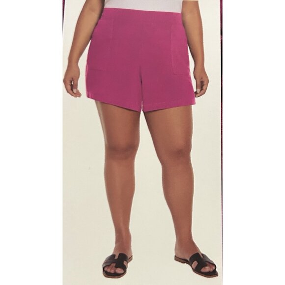 Wildfox Women’s Shorts  5” Inseam, Elastic Waist, Pockets (Pink, XX-Large) - Picture 2 of 2